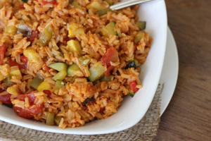 Jambalaya with Summer Squash