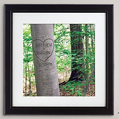 Summer Love Tree Square Framed Print