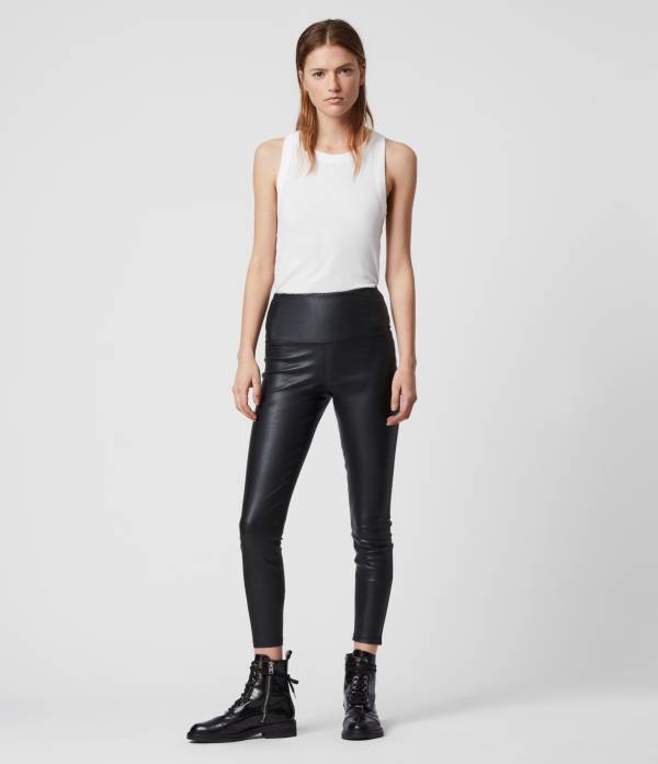 CORA HIGH-RISE LEATHER LEGGINGS